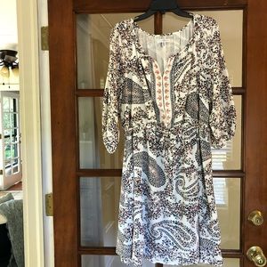 Fever XL white paisley dress